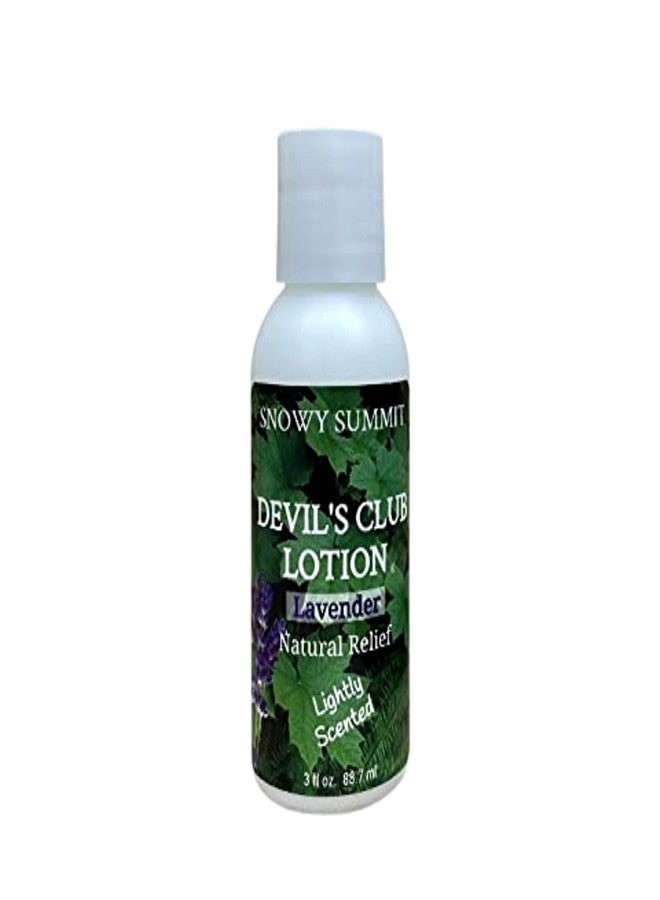 Snowy Summit Lavender Devil's Club Lotion - Quick Absorbing Herbal Body Lotion for Dry Skin Relief - Alaskan Crafted Natural Lotion with Olive, Avocado & Sweet Almond Oil - Non-Greasy Formula - 3 oz. - Image 1